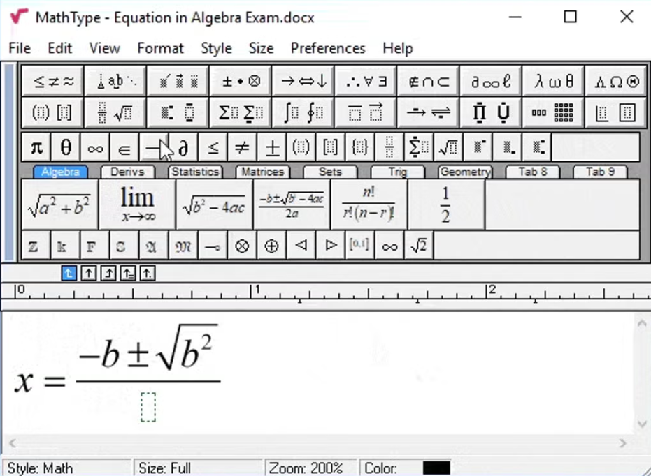MathType 이미지